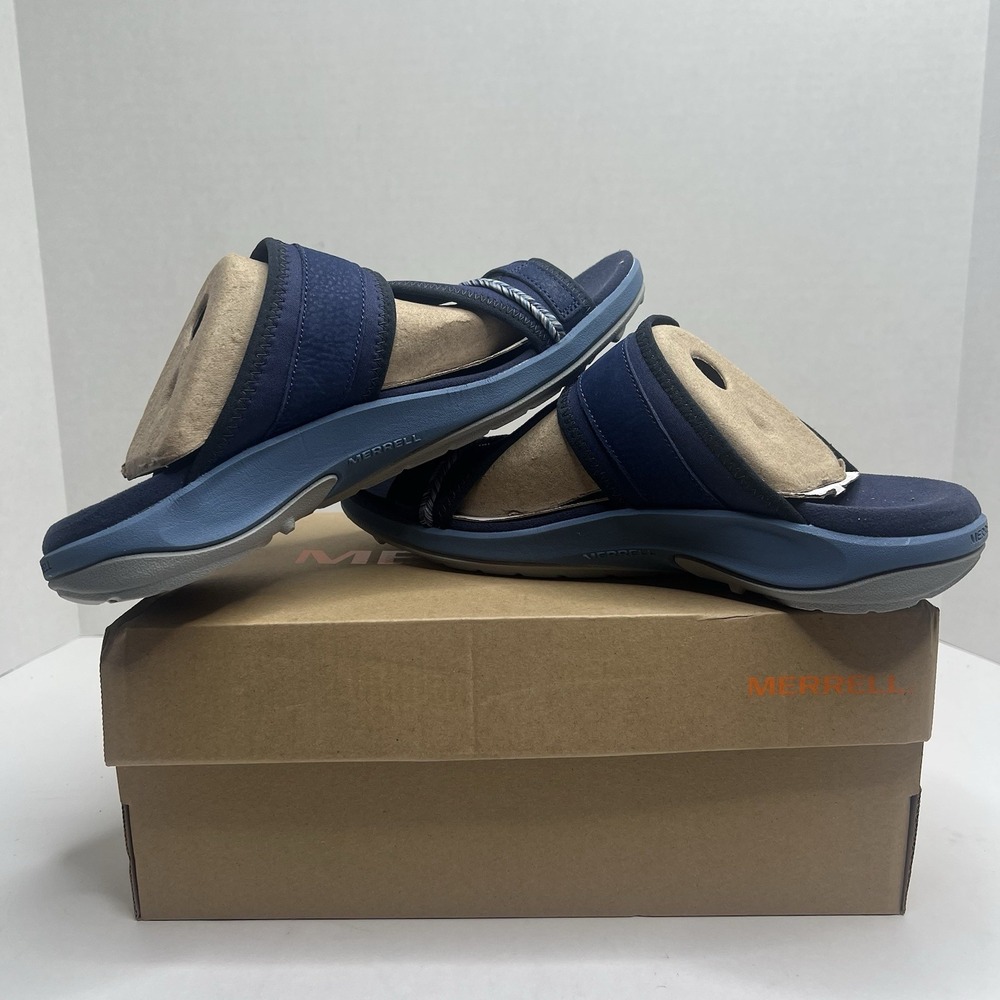 Merrell Terran 4 Post Sea Blue Sandals Women's Size 10 NIB J006410